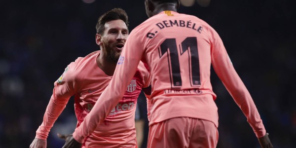 登贝莱：很高兴被夸世界第一人！历史第一人是梅西！